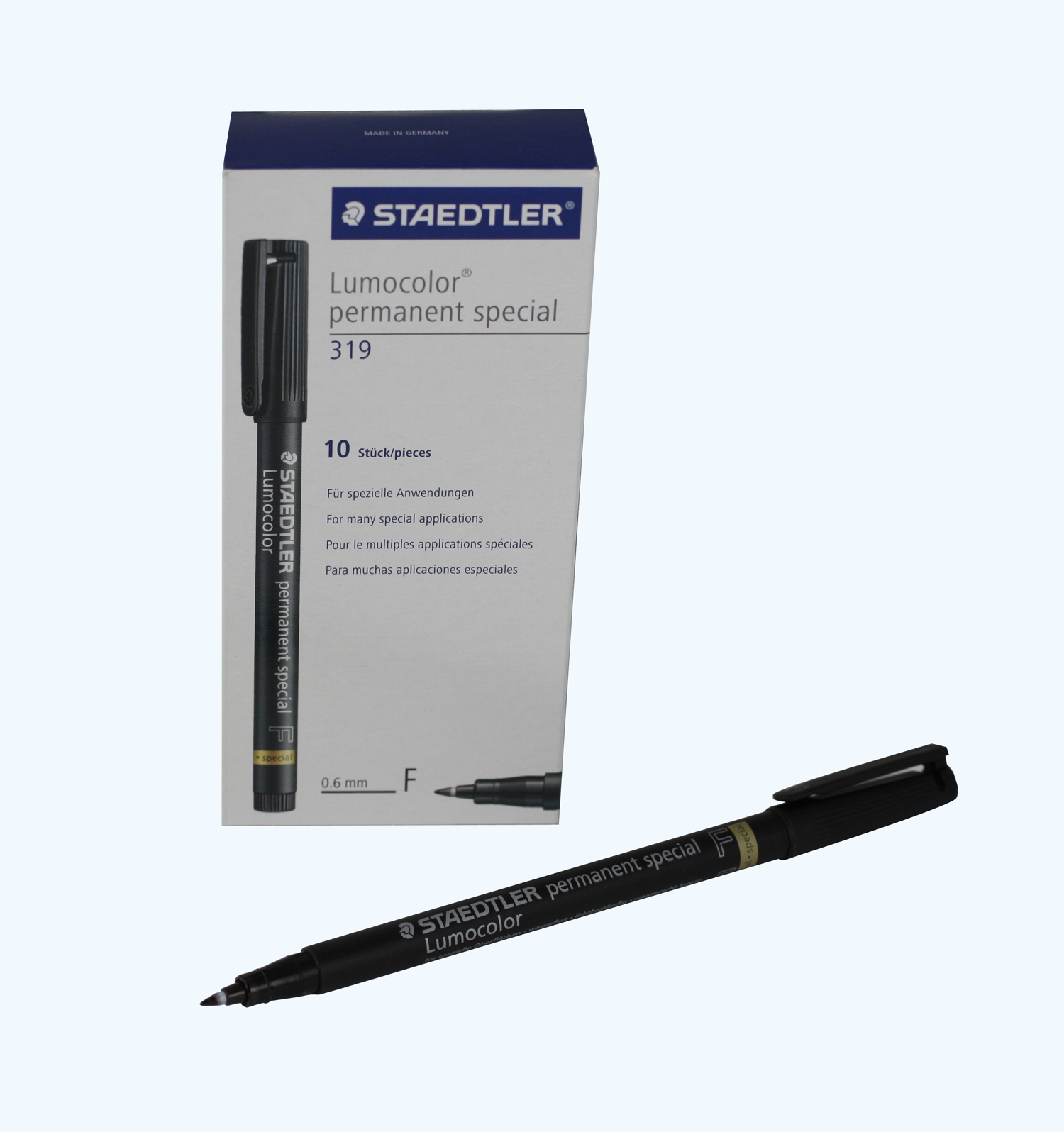 AR MARKER, STAEDTLER, BLACK - 10/BOX