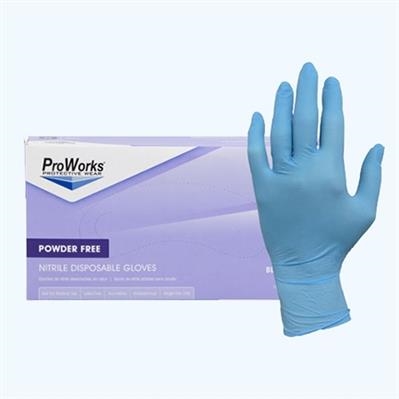 NITRILE GLOVES - POWDER FREE 100/BOX - LARGE