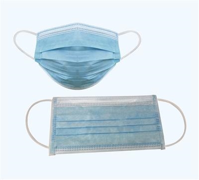 DISPOSABLE FACE MASK, LEVEL 1, 3-PLY, EAR LOOP - 50/BOX