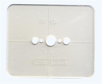 2.5 x 3 IN CLEAR PATTERN BLANK (50/PKG)
