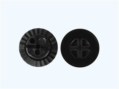 FLEX-BLOCK BLACK 24MM ROUND CENTER HOLE (25/PKG)