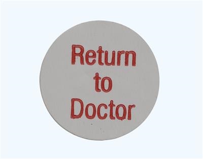 RETURN TO DOCTOR LABEL, 500/ROLL